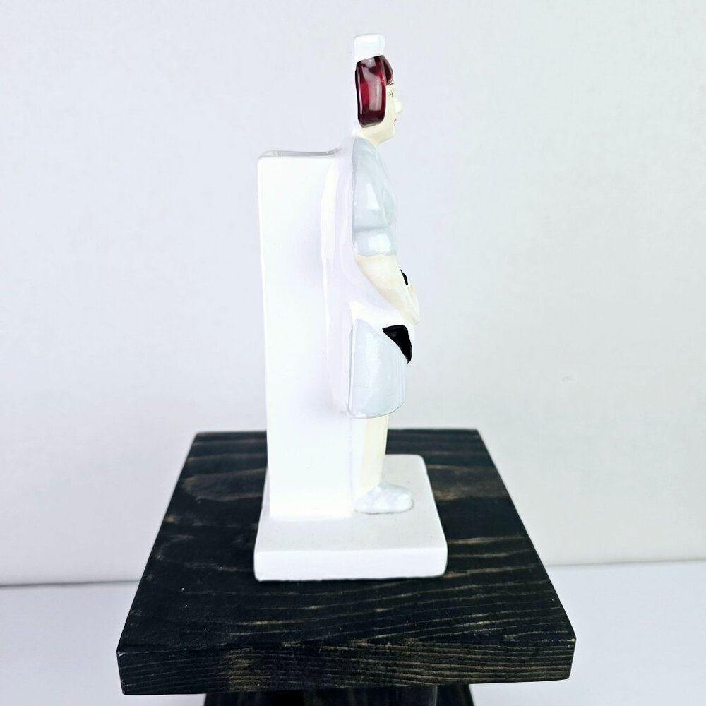 Vintage 1987 Crest Ind Nurse RN, LPN, PCT, Bud Vase, 6 5/8" tall", RARE!! - Picture 2 of 6